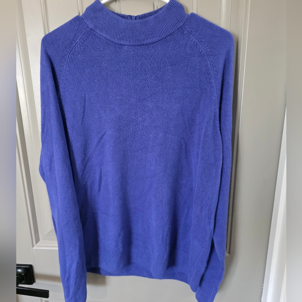 Crystal Kobe Womans XL Purple Buttery Soft Sweater Nwot